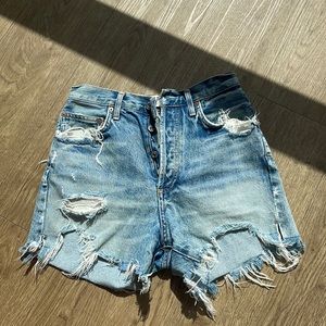 Agolde Dee Shorts in Blue